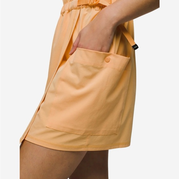 Prana Railay Pocket Orange Dress Athletic Outdoors Hiking Casual Large EUC - Picture 4 of 9